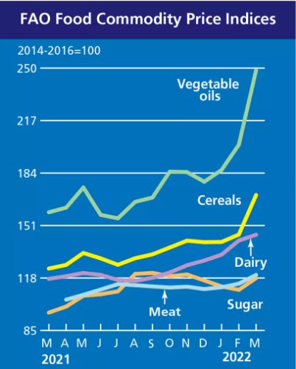 اخبار کشاورزی: گزارشی مستند از افزایش شدید قیمت مواد غذایی در جهان به نقل از منابع معتبر